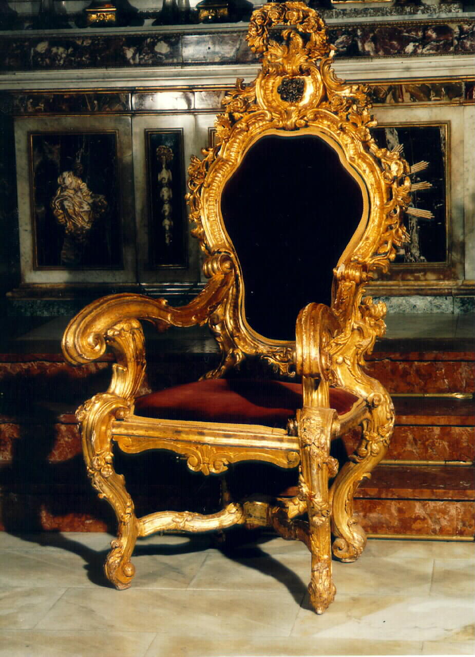 sedia del celebrante - produzione siciliana (Seconda metà sec. XVIII)