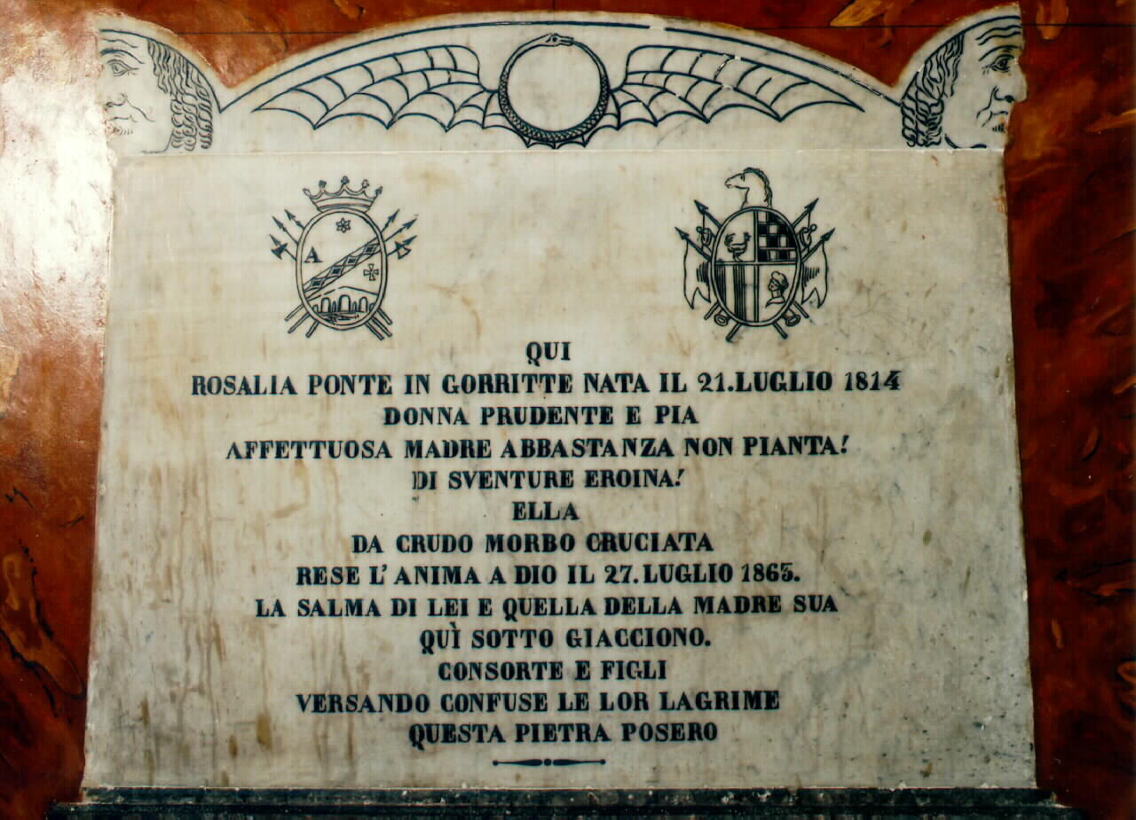 lapide - sepolcrale - ambito siciliano (sec. XIX)