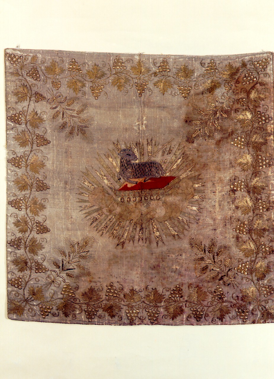 conopeo di tabernacolo - a cortina - manifattura siciliana (Seconda metà sec. XVIII)