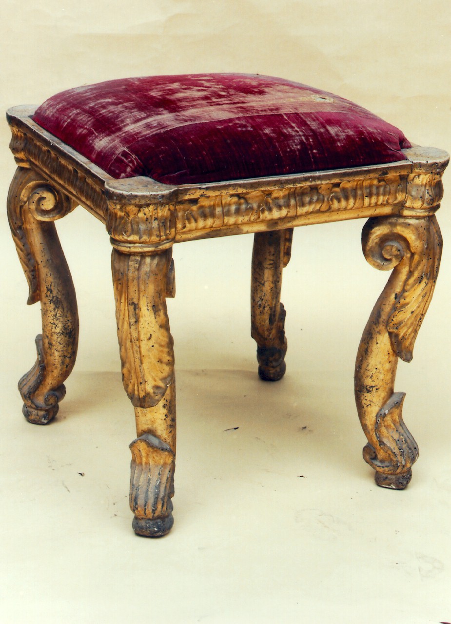 sgabello - produzione siciliana (Seconda metà sec. XVIII)