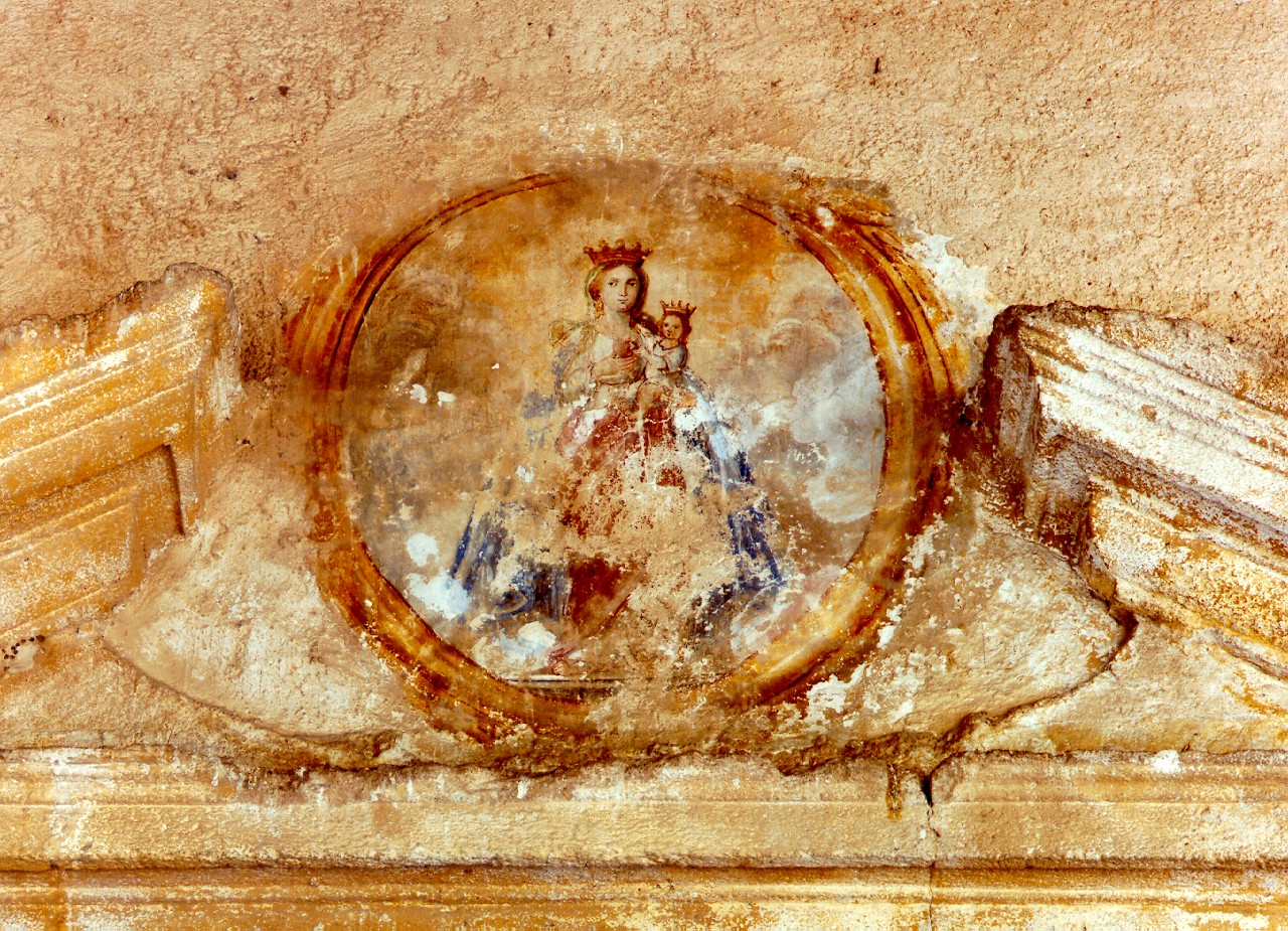 Madonna con Bambino (dipinto murale) - ambito siciliano (Prima metà sec. XVII)