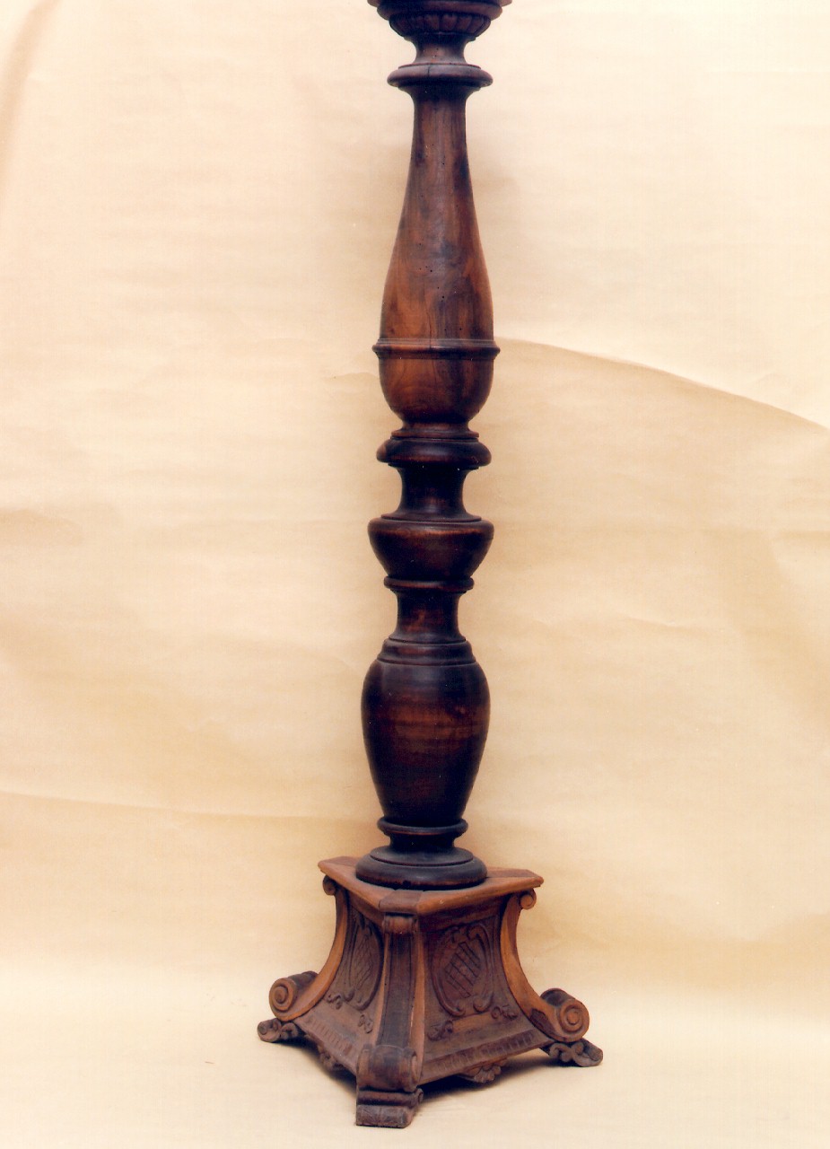 candelabro, serie - produzione siciliana (ultimo quarto sec. XIX)