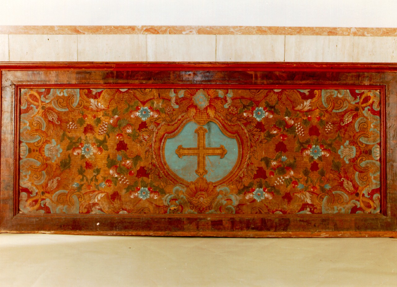 paliotto - a pannello piano, serie - produzione siciliana (sec. XVIII)