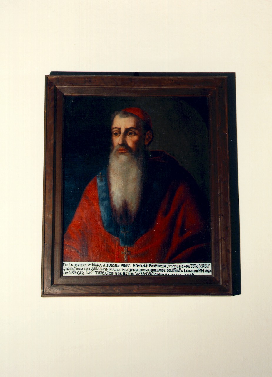 ritratto di frate Ludovico Micara da Tusculo (dipinto) - ambito siciliano (sec. XIX)