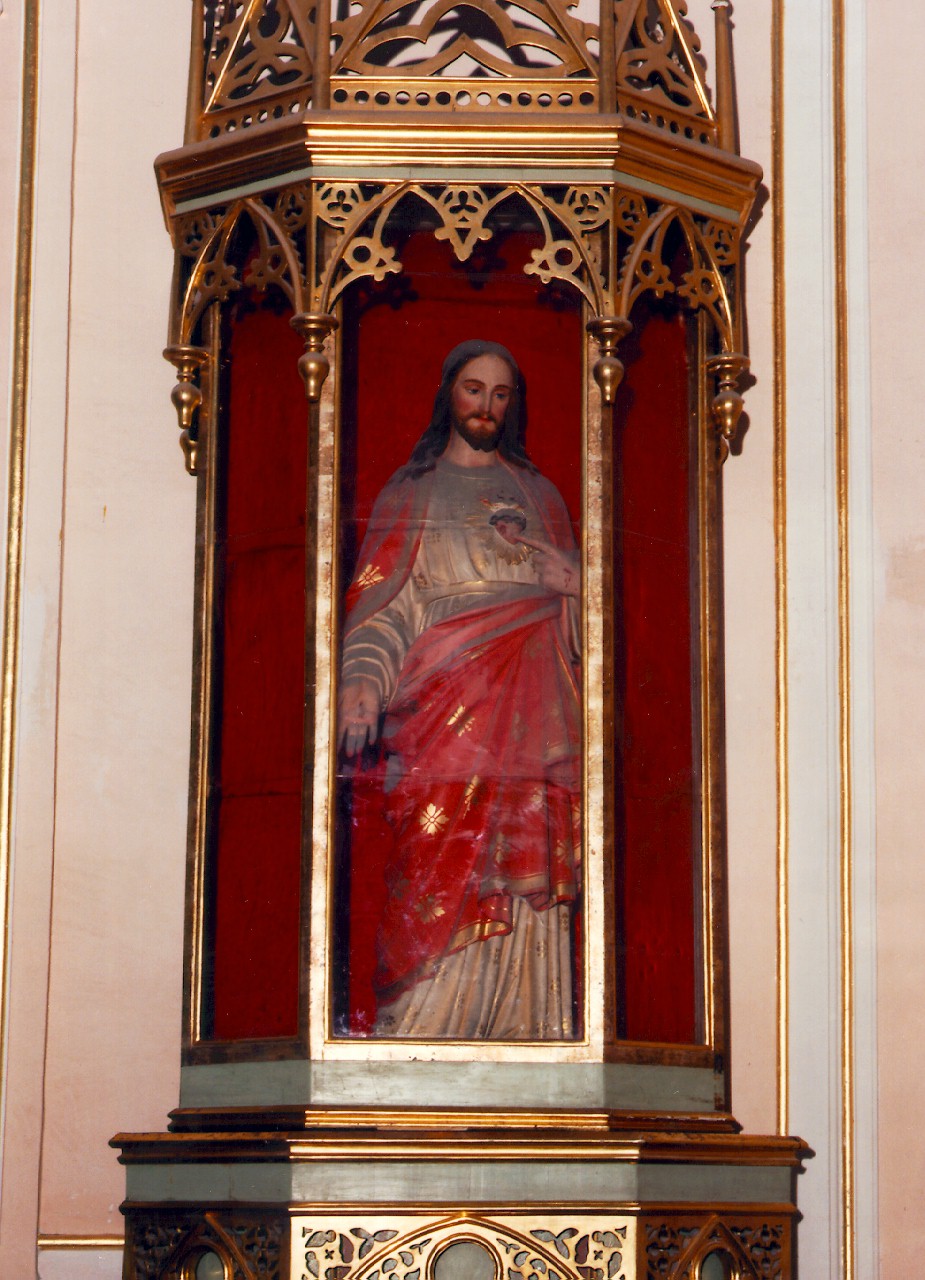 sacro cuore di Gesu' (statua) - ambito siciliano (primo quarto sec. XX)