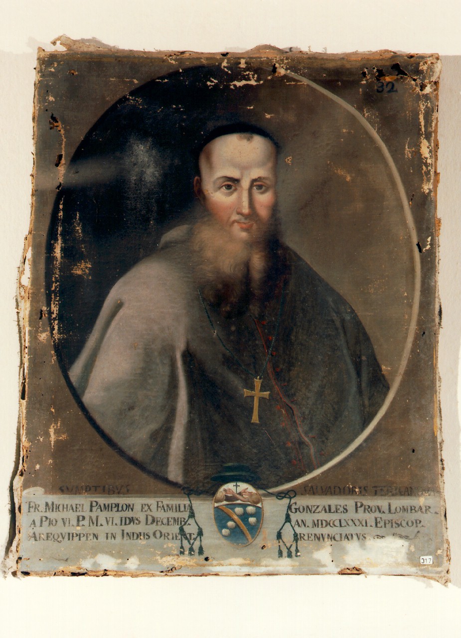 ritratto di frate Michele Pamplon (dipinto) - ambito siciliano (sec. XVIII)