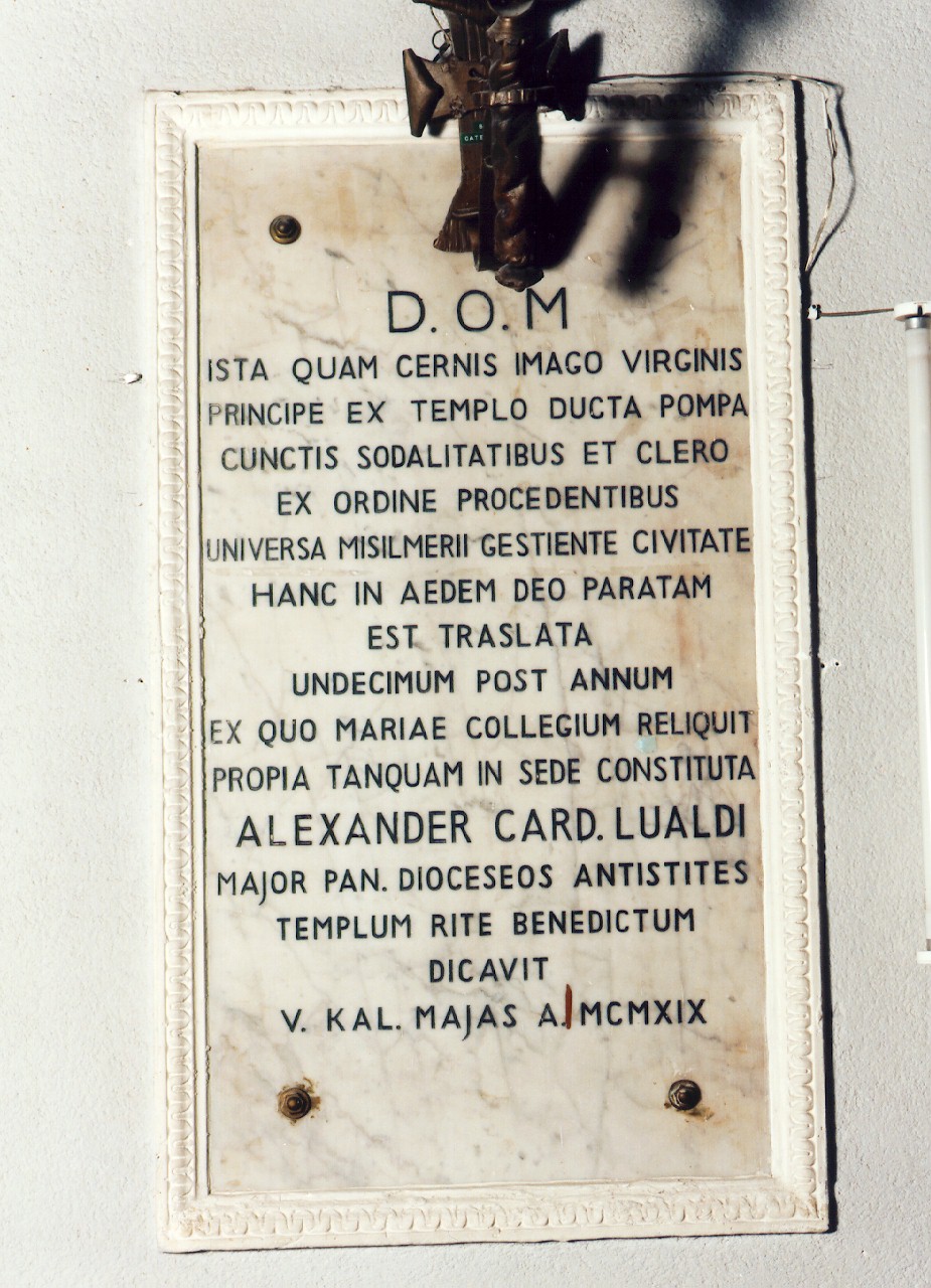 lapide - ambito siciliano (sec. XX)