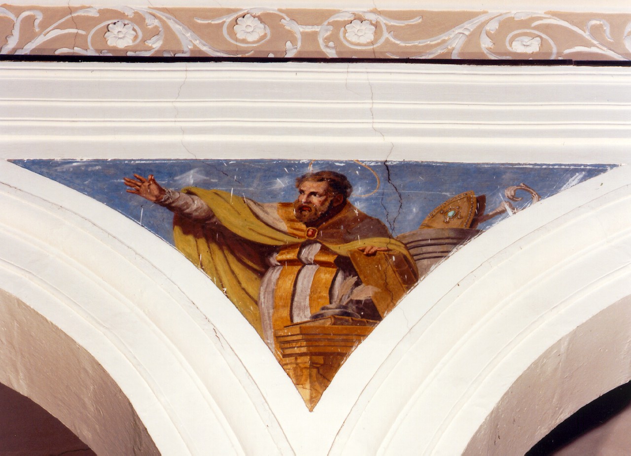 Sant'Ambrogio (dipinto murale) - ambito siciliano (Seconda metà sec. XVIII)