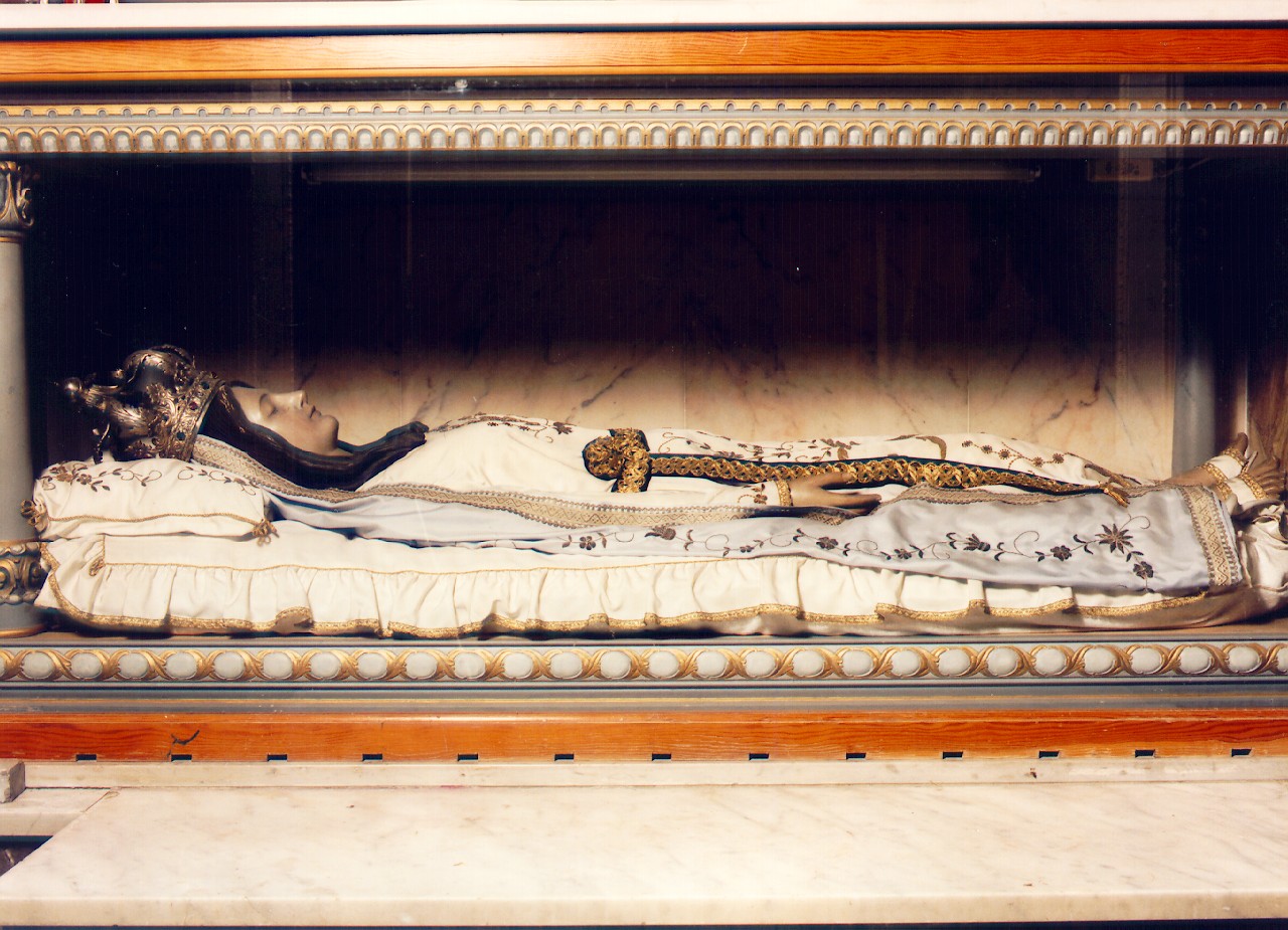 dormizione della Madonna (statua vestita) - ambito siciliano (Fine/inizio secc. XIX/ XX)