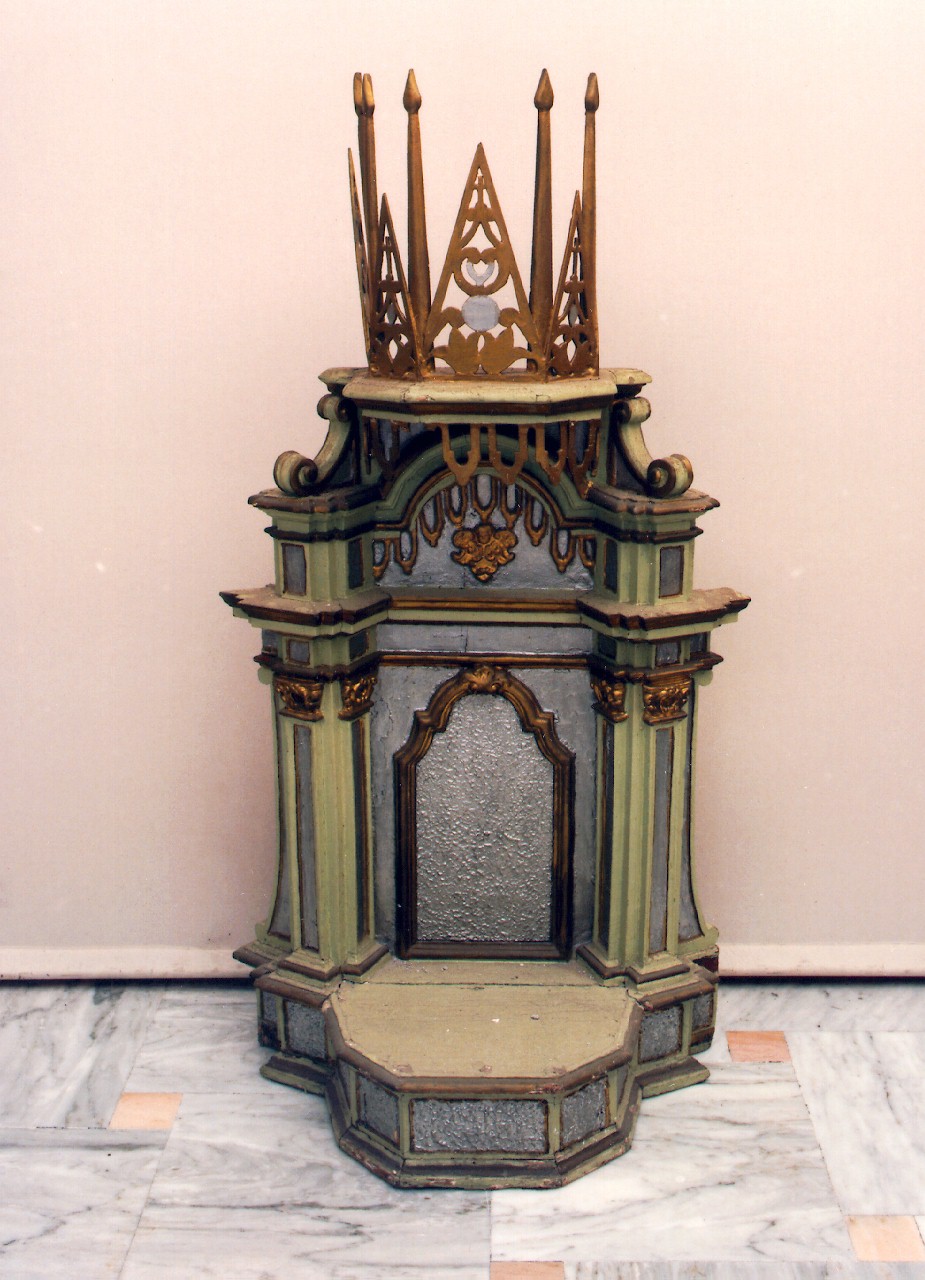 tronetto per esposizione eucaristica - produzione siciliana (ultimo quarto sec. XIX)