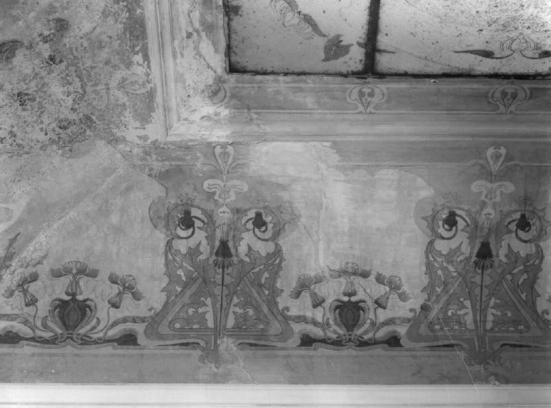 motivi decorativi floreali/ motivi decorativi vegetali (dipinto, opera isolata) - ambito ligure (inizio sec. XX)