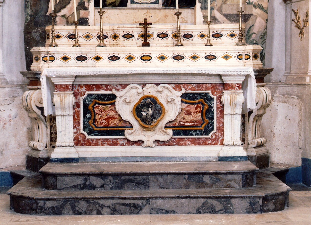 altare - a blocco - ambito siciliano (Metà sec. XVIII)