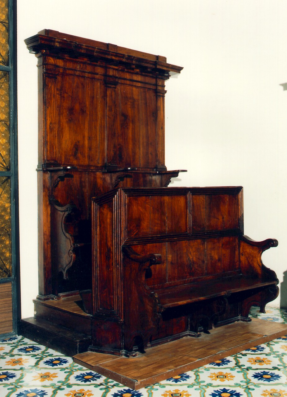 stallo del coro, serie - produzione siciliana (Seconda metà sec. XVIII)