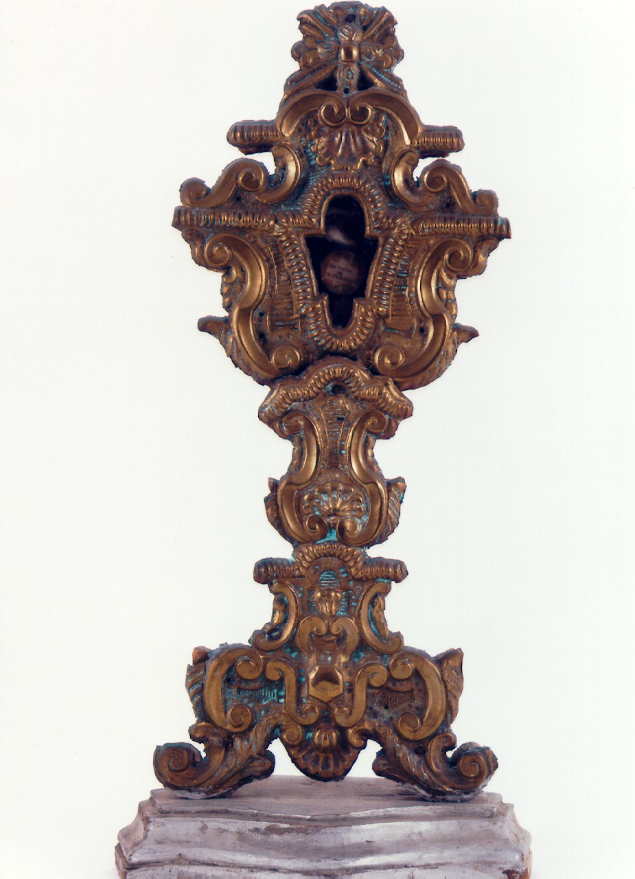 RELIQUIARIO - A OSTENSORIO - bottega siciliana (Prima metà sec. XIX)