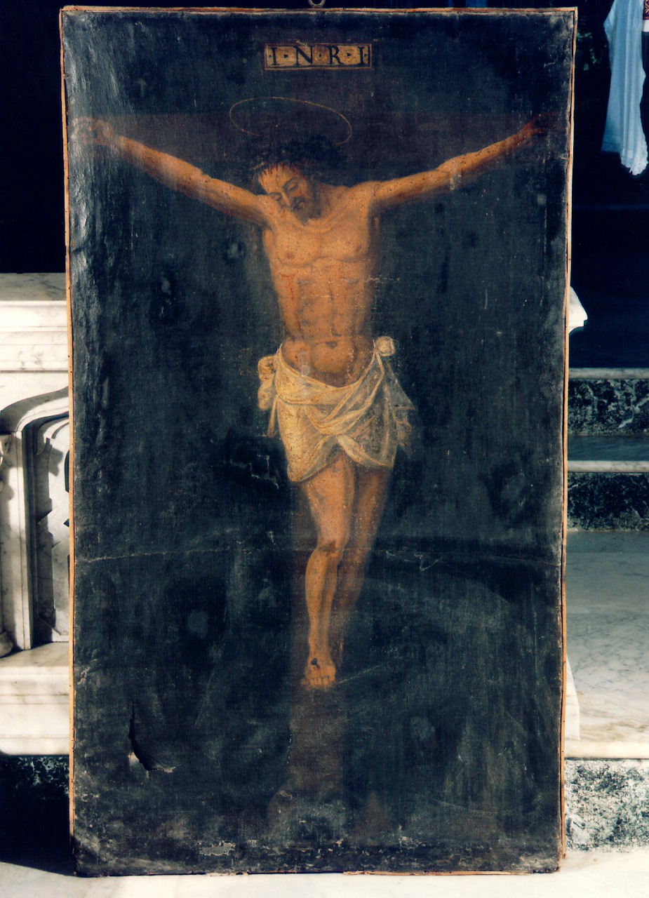 Cristo crocifisso (dipinto) - ambito siciliano (sec. XIX)