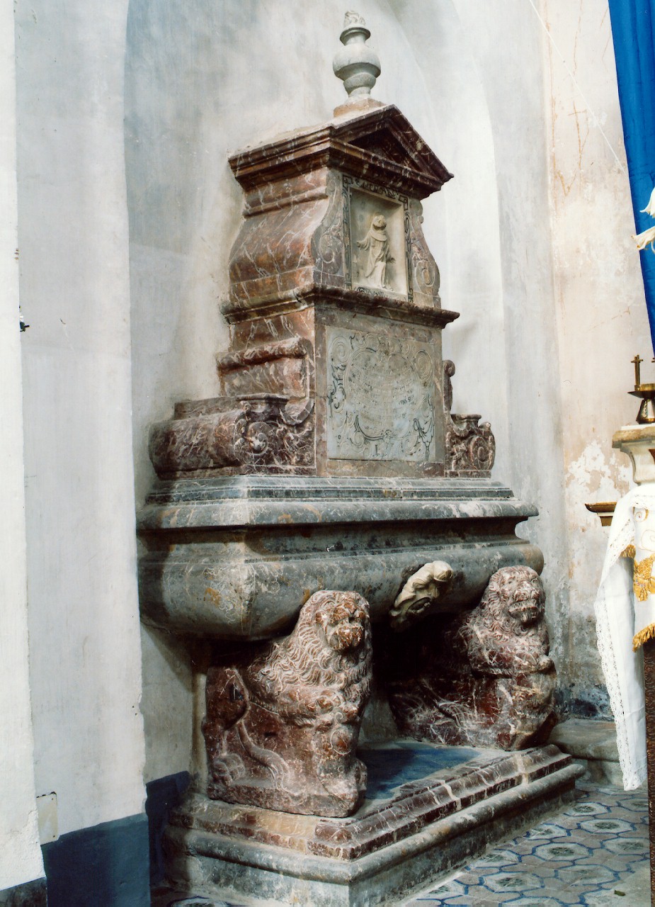 monumento sepolcrale - ambito siciliano (sec. XVII)