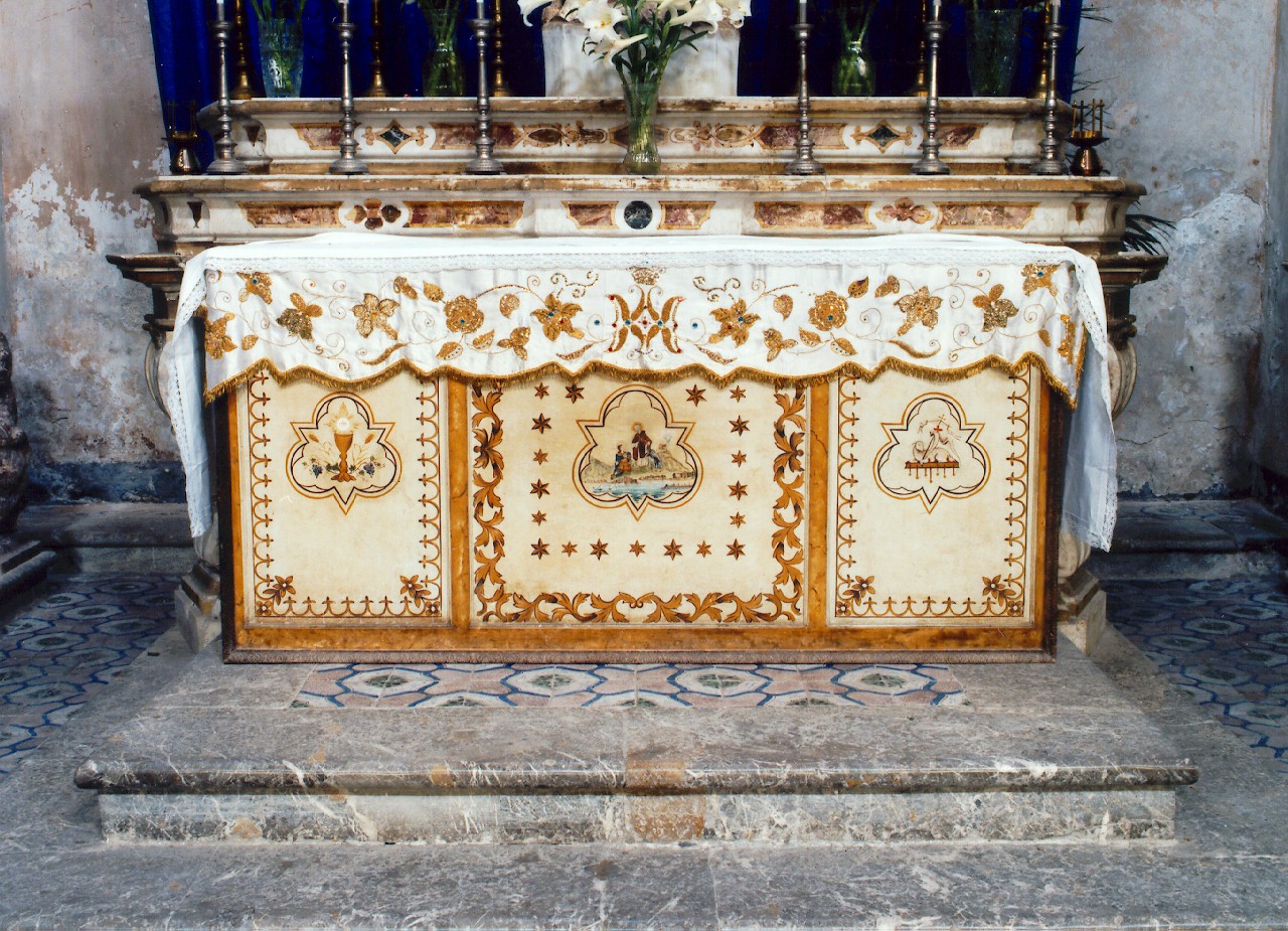 altare - a blocco - ambito siciliano (Prima metà sec. XVIII)