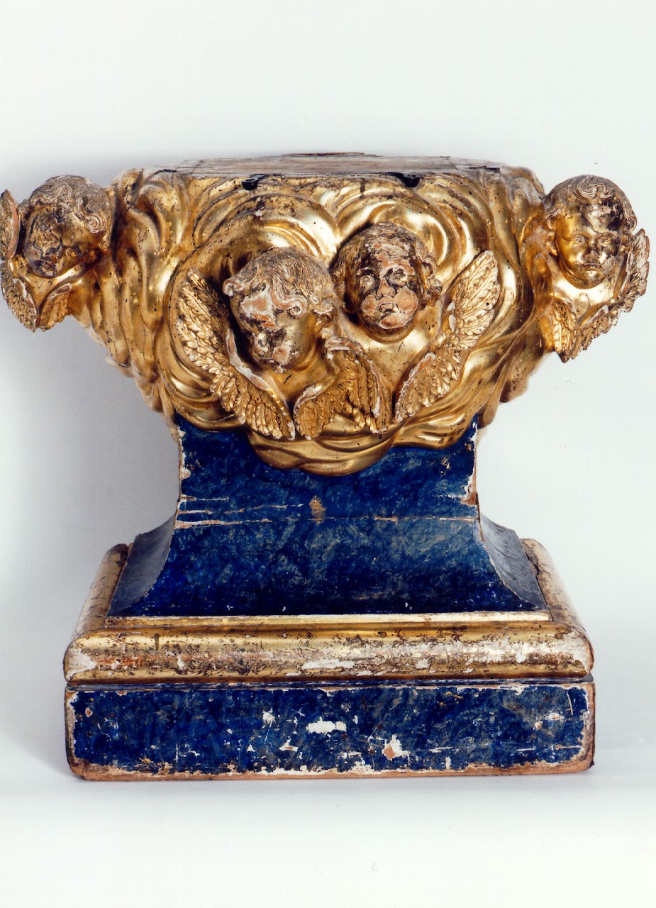 base di tronetto per esposizione eucaristica - produzione siciliana (Seconda metà sec. XVIII)