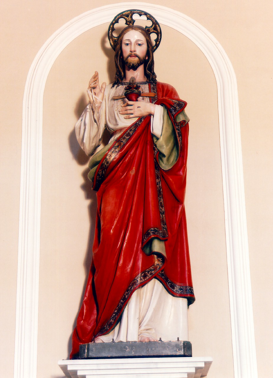 sacro cuore di Gesu' (statua) - ambito siciliano (primo quarto sec. XX)
