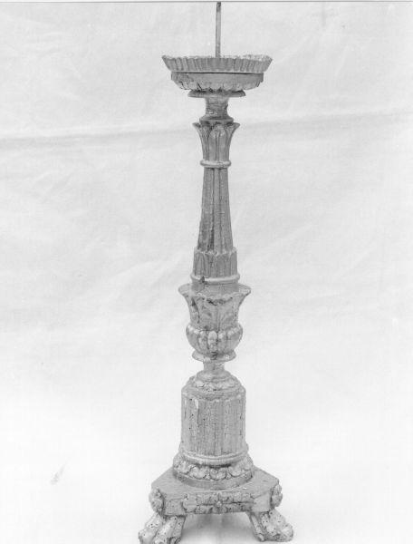candeliere d'altare, serie - ambito lunigianese (ultimo quarto, metà sec. XVIII, sec. XX)