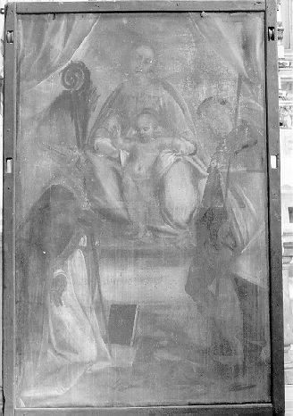 Madonna con Bambino fra i Santi Rocco e Apollinare (dipinto) - ambito lunigianese (seconda metà sec. XIX)