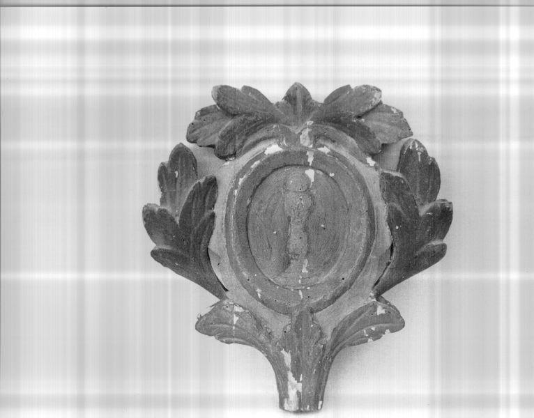 mazza processionale, frammento - ambito lunigianese (seconda metà sec. XVIII)