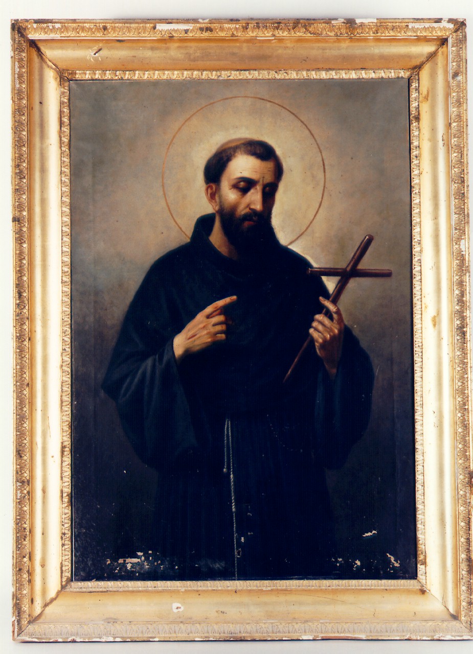 San Francesco d'Assisi (dipinto) - ambito siciliano (Seconda metà sec. XIX)