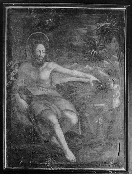 SAN GIOVANNI BATTISTA (dipinto) - ambito italiano (fine/inizio secc. XVIII/ XIX)