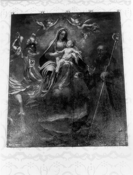 Madonna con Bambino, San Michele Arcangelo e Sant'Antonio Abate (dipinto) - ambito lunigianese (fine/inizio secc. XVII/ XVIII)