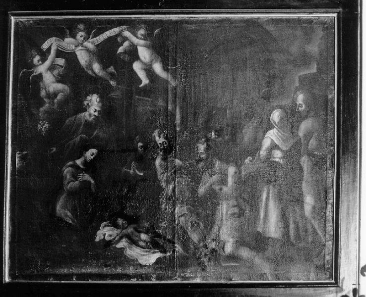 ADORAZIONE DEI PASTORI (dipinto) - ambito italiano (fine/inizio secc. XVII/ XVIII)
