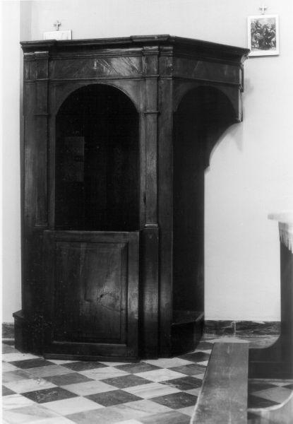 confessionale - ambito lunigianese (seconda metà sec. XVIII)