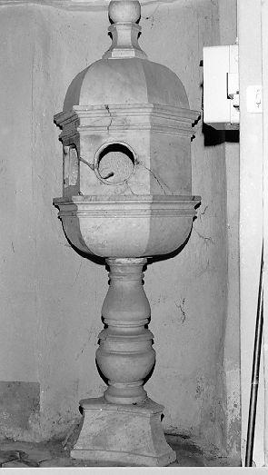 fonte battesimale - ambito apuoversiliese (sec. XVIII)