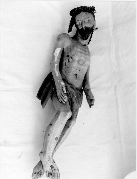 CRISTO MORTO (statua) - ambito lunigianese (fine/inizio secc. XVIII/ XIX)