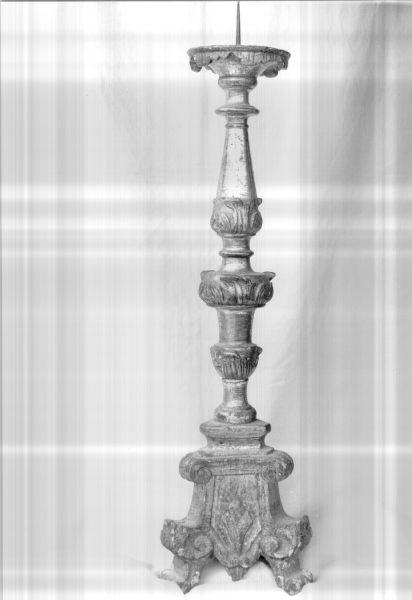 candelabro, serie - bottega toscana (seconda metà sec. XVIII)