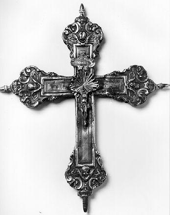 croce processionale - bottega toscana (?) (seconda metà sec. XVIII)