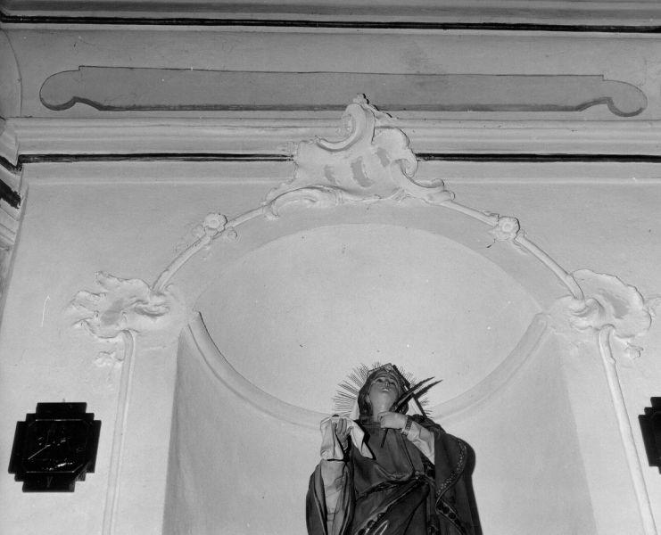 nicchia - ambito lunigianese (ultimo quarto sec. XVIII)