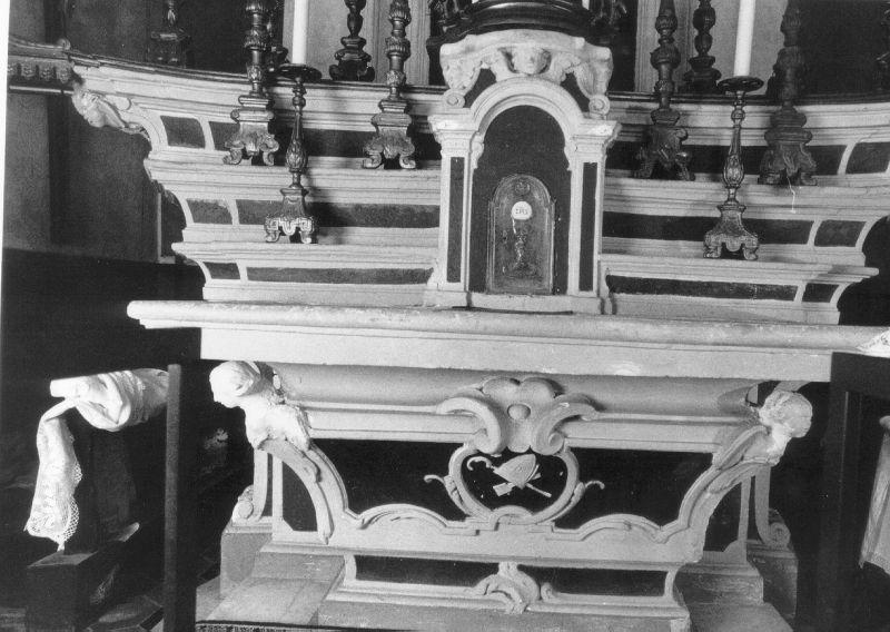 altare maggiore - ambito lunigianese (seconda metà sec. XVIII)