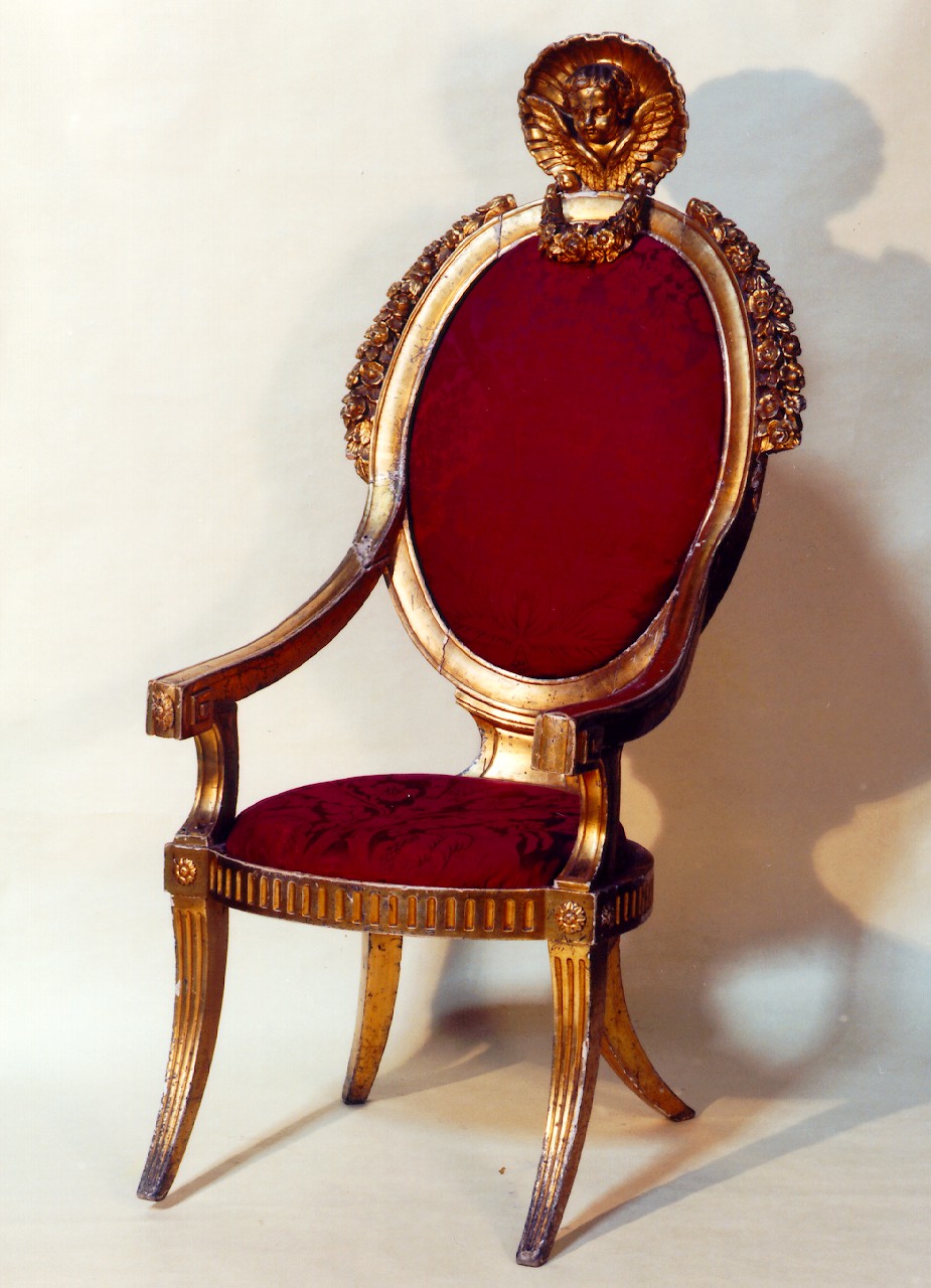 sedia del celebrante - produzione siciliana (Fine/inizio secc. XVIII/ XIX)