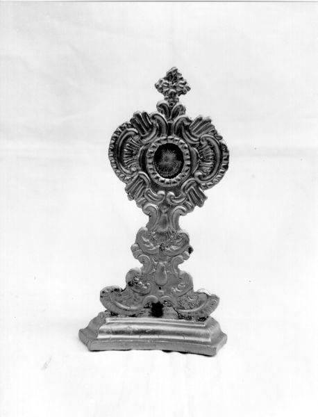 reliquiario - a ostensorio - bottega italiana (fine/inizio secc. XVIII/ XIX)