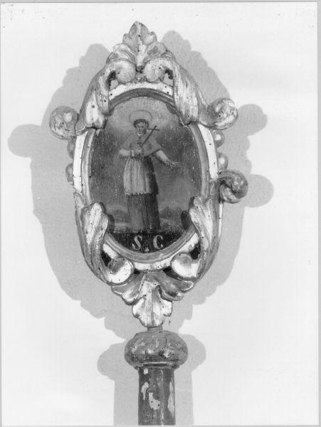 San Carlo Borromeo (emblema di confraternita) - ambito lucchese (seconda metà sec. XVIII)