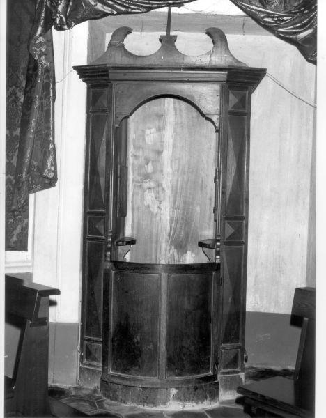 confessionale - ambito lunigianese (seconda metà sec. XIX)