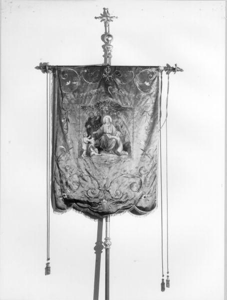 Cristo benedice i fanciulli (stendardo processionale) - manifattura lucchese (seconda metà sec. XIX)