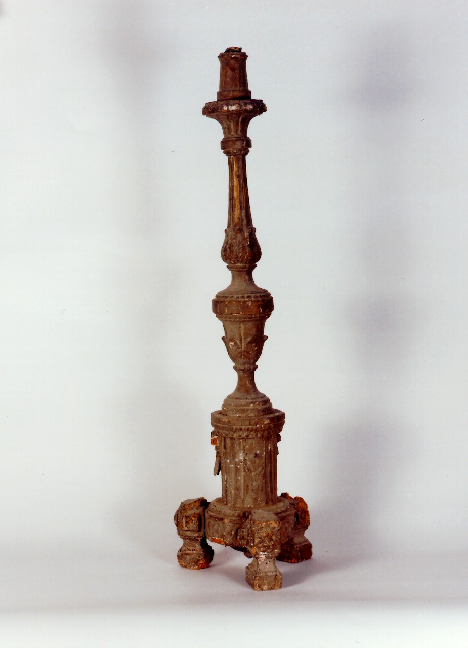 candelabro d'altare, serie - produzione siciliana (Prima metà sec. XIX)