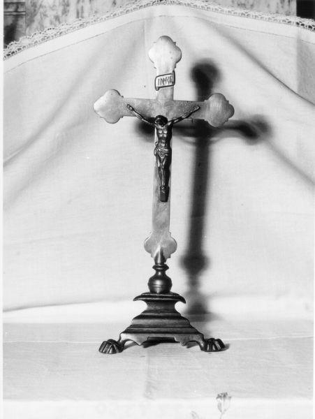 croce da tavolo - bottega toscana (metà sec. XIX)