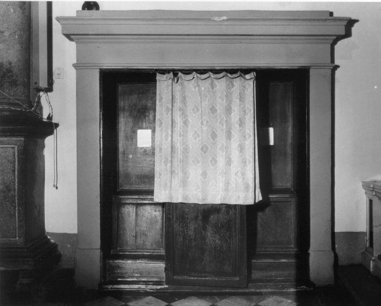 confessionale, serie - bottega toscana (prima metà sec. XIX)