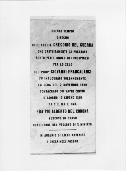 lapide commemorativa - bottega toscana (prima metà sec. XX)