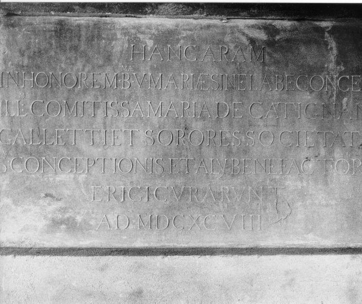 lapide tombale - bottega toscana (fine sec. XVII)