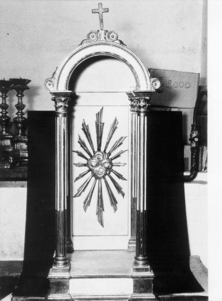 tronetto per esposizione eucaristica - bottega toscana (metà sec. XIX)