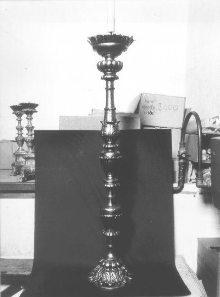 candeliere, serie - bottega toscana (seconda metà sec. XVIII)