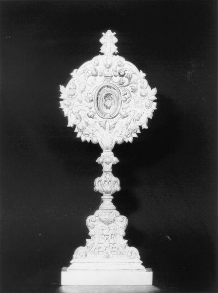 reliquiario - a ostensorio - bottega toscana (metà sec. XIX)